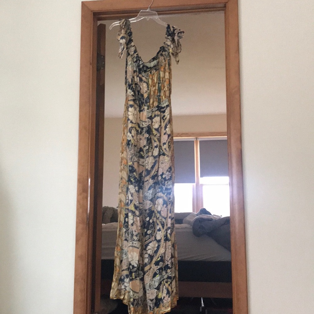 Off The Shoulder Floral Jumpsuit